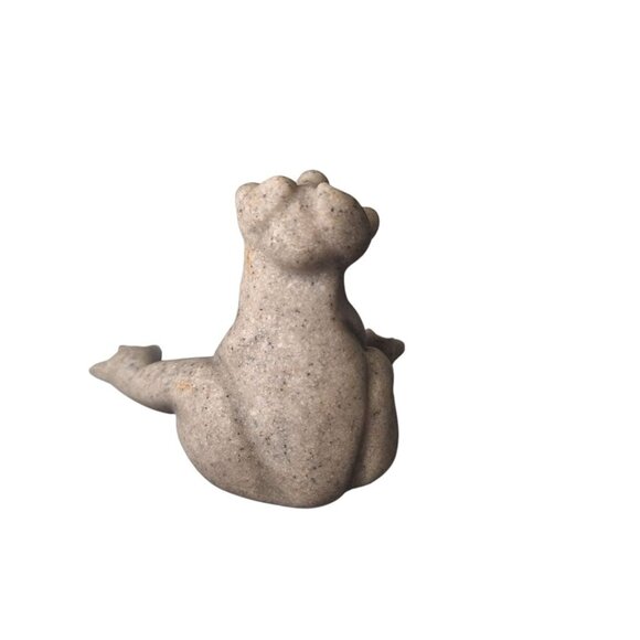 Quarry Critters Frita Frog 2000 Figurine Resin Stone Vintage Smile Sitting - Picture 3 of 10